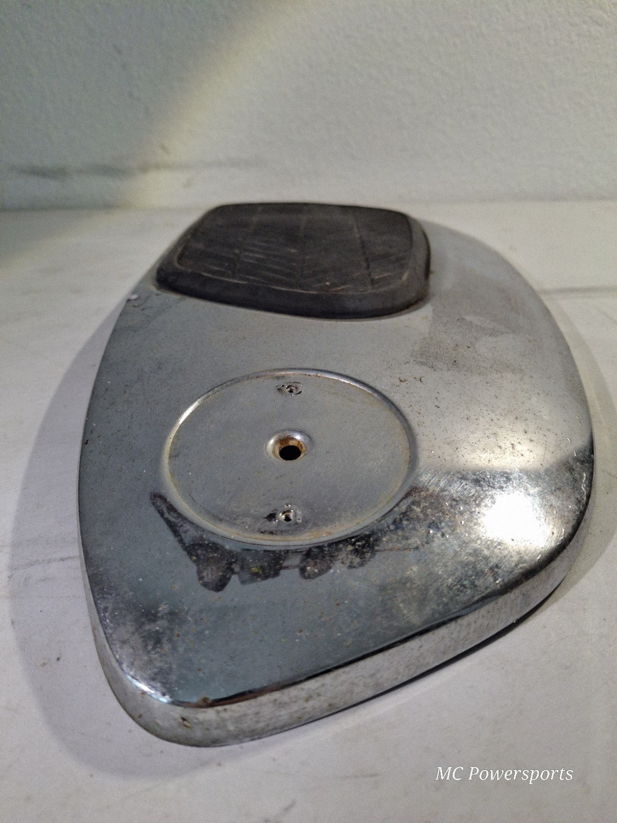 Vintage 1960s Honda 150 CA95 Right Gas Tank Knee Cover Panel And Rubber OEM