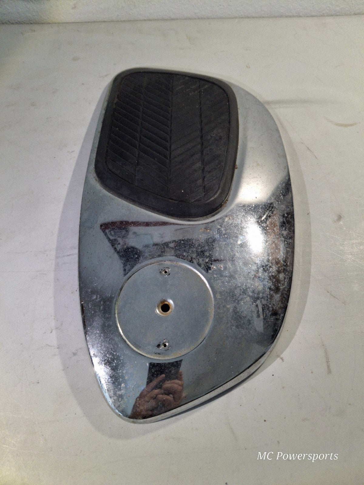 Vintage 1960s Honda 150 CA95 Right Gas Tank Knee Cover Panel And Rubber OEM