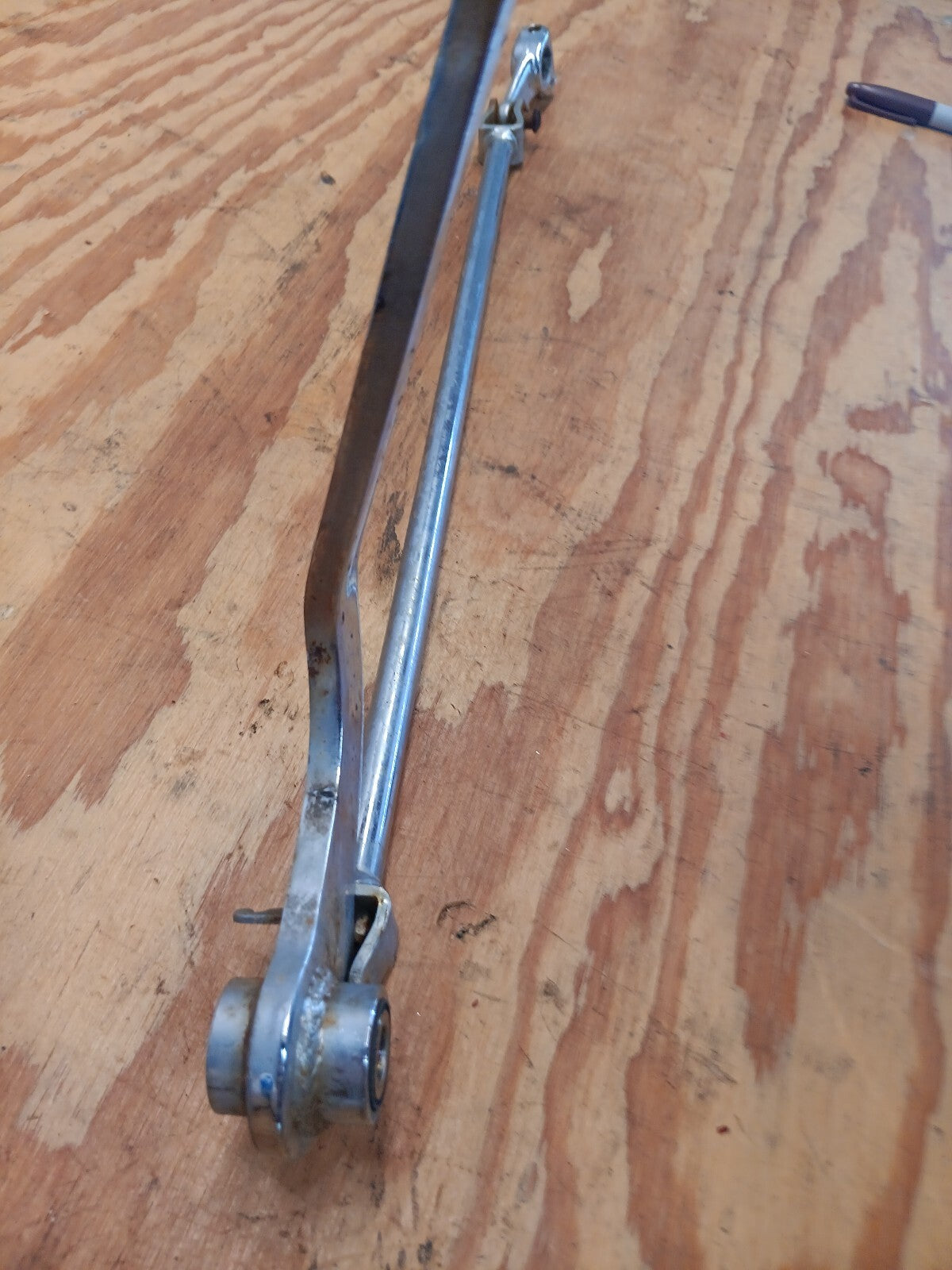1987 Honda Shadow VT 1100 VT1100 rear brake pedal arm rod linkage OEM