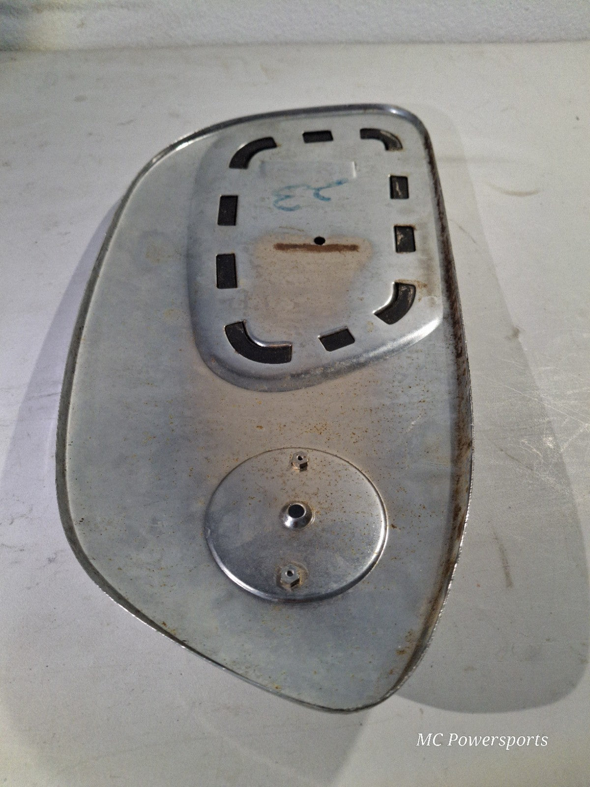 Vintage 1960s Honda 150 CA95 Right Gas Tank Knee Cover Panel And Rubber OEM